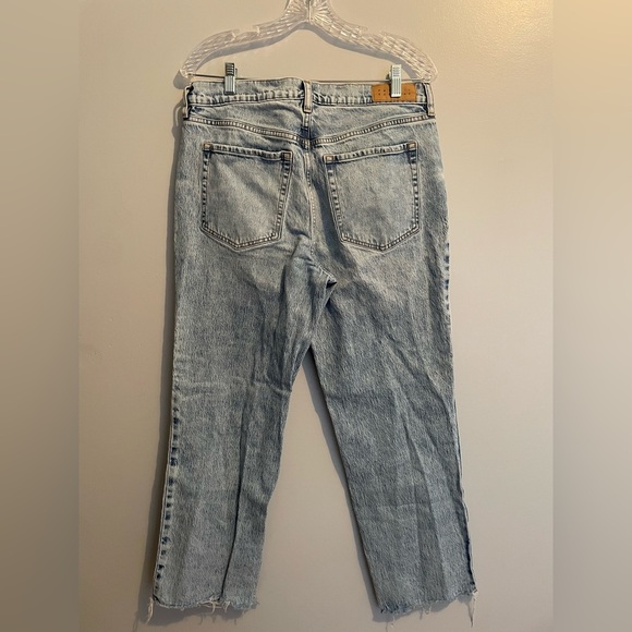 PacSun Women’s Distressed Light Wash 90s Stretch Straight Leg Denim NWOT Size 30 - Picture 4 of 16